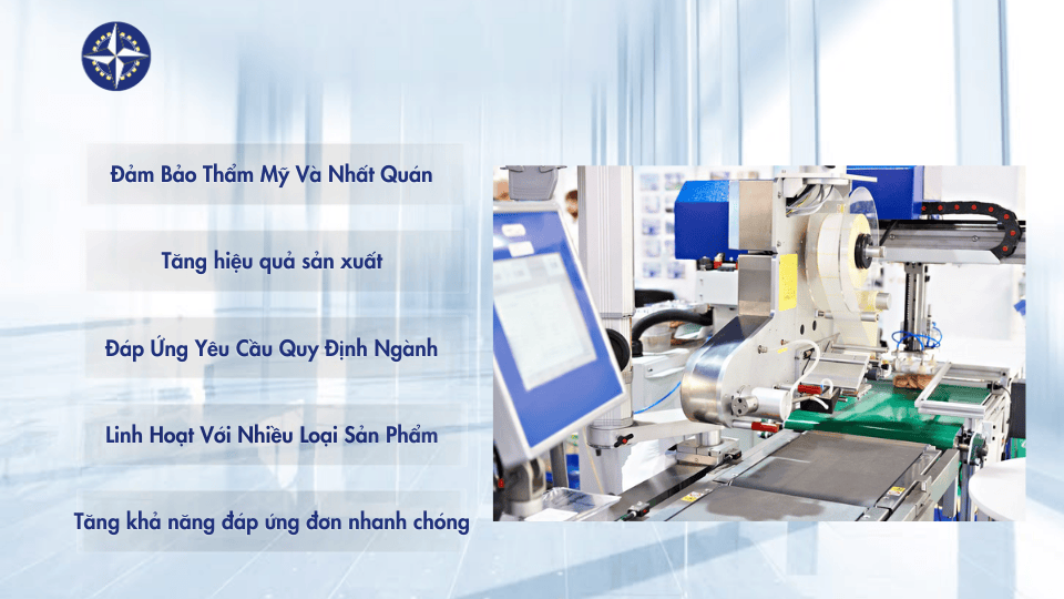 Lợi ích của máy dán tem nhãn tự động trong sản xuất bao bì