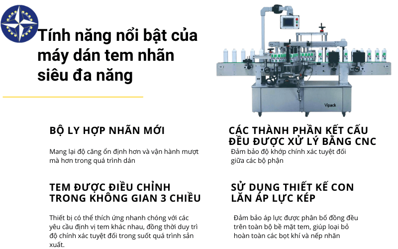 Đặc Điểm Vượt Trội Của Máy Dãn Tem Nhãn Đa Năng