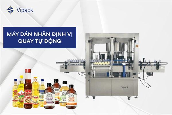 Máy dán nhãn định vị quay tự động giúp giảm sai sót