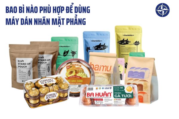 Bao bì nào phù hợp để dùng máy dán nhãn mặt phẳng