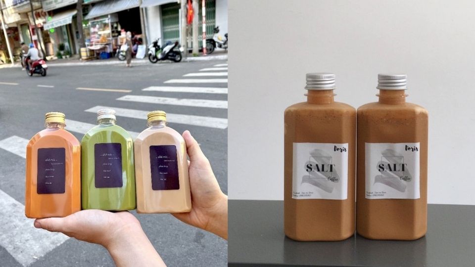 Chai hoặc lọ có bề mặt phẳng