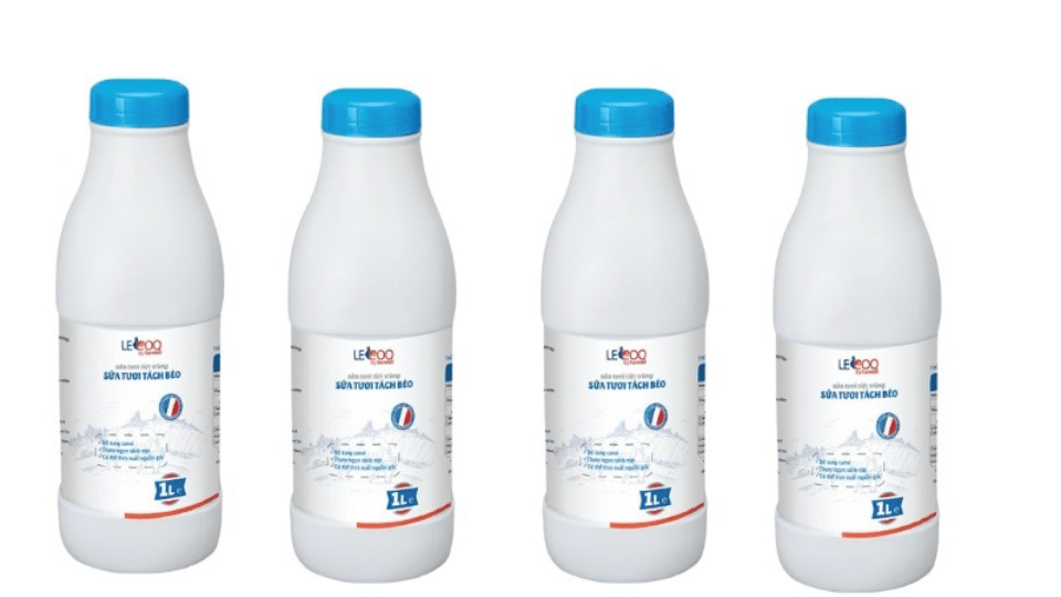 Chai sữa và các sản phẩm từ sữa
