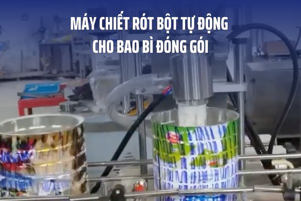 Máy chiết rót bột tự động cho bao bì đóng gói