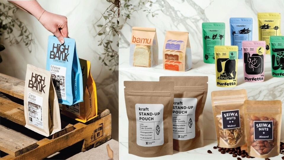 Túi thực phẩm là một dạng bao bì khác phù hợp với máy dán nhãn mặt phẳng