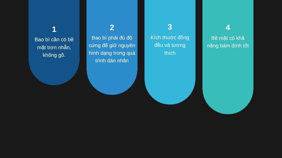 Yêu cầu đối với bao bì dạng ống cho máy dán tem dạng ống